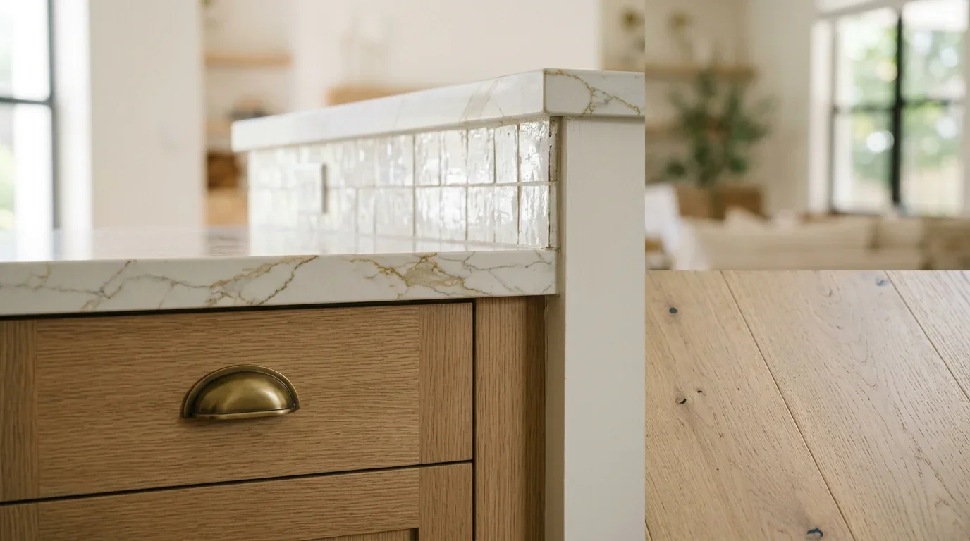 Load-bearing wall assessment during open concept kitchen renovation showing exposed ceiling structure