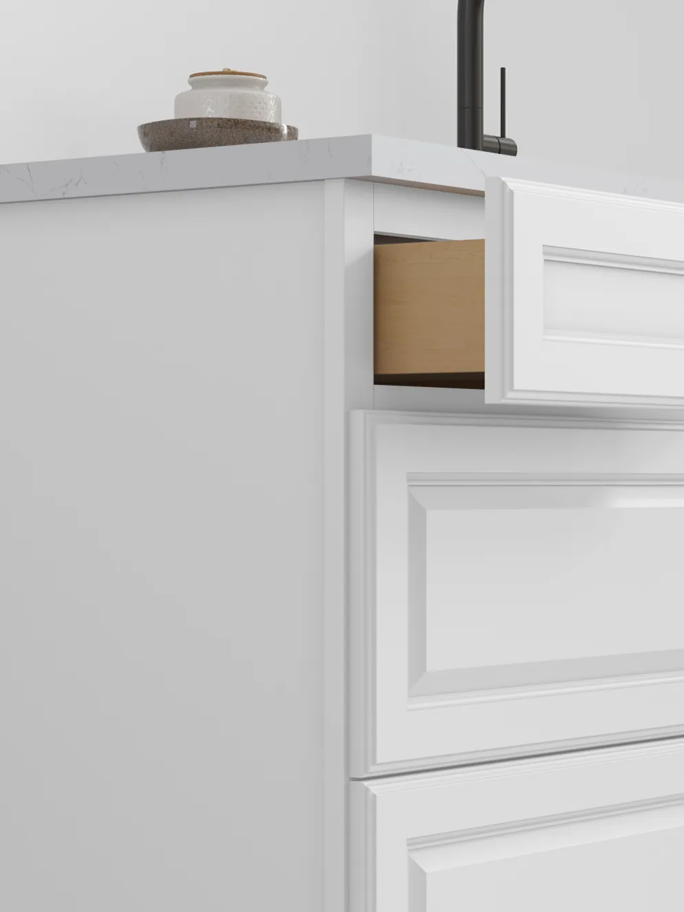 Fabuwood Hallmark drawer construction detail
