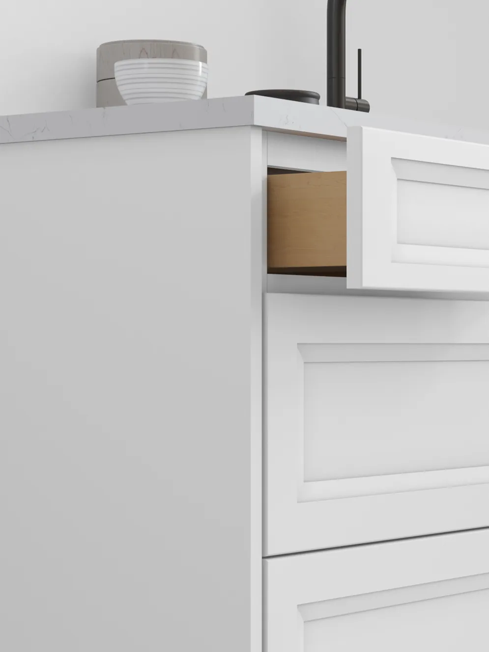 Fabuwood Onyx drawer construction detail
