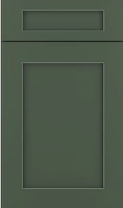 Highland Hunter Green Shaker cabinet door