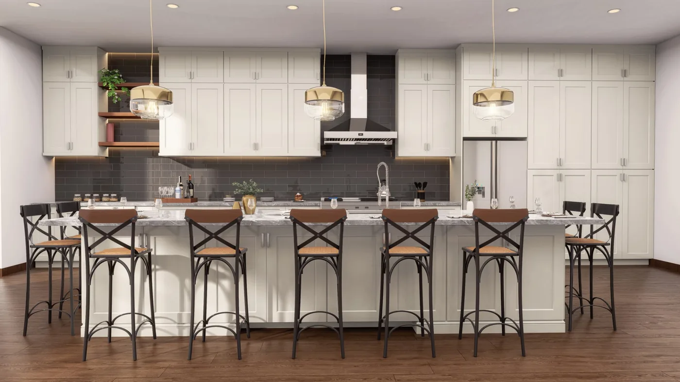 Jarlin Cream White Shaker — the style