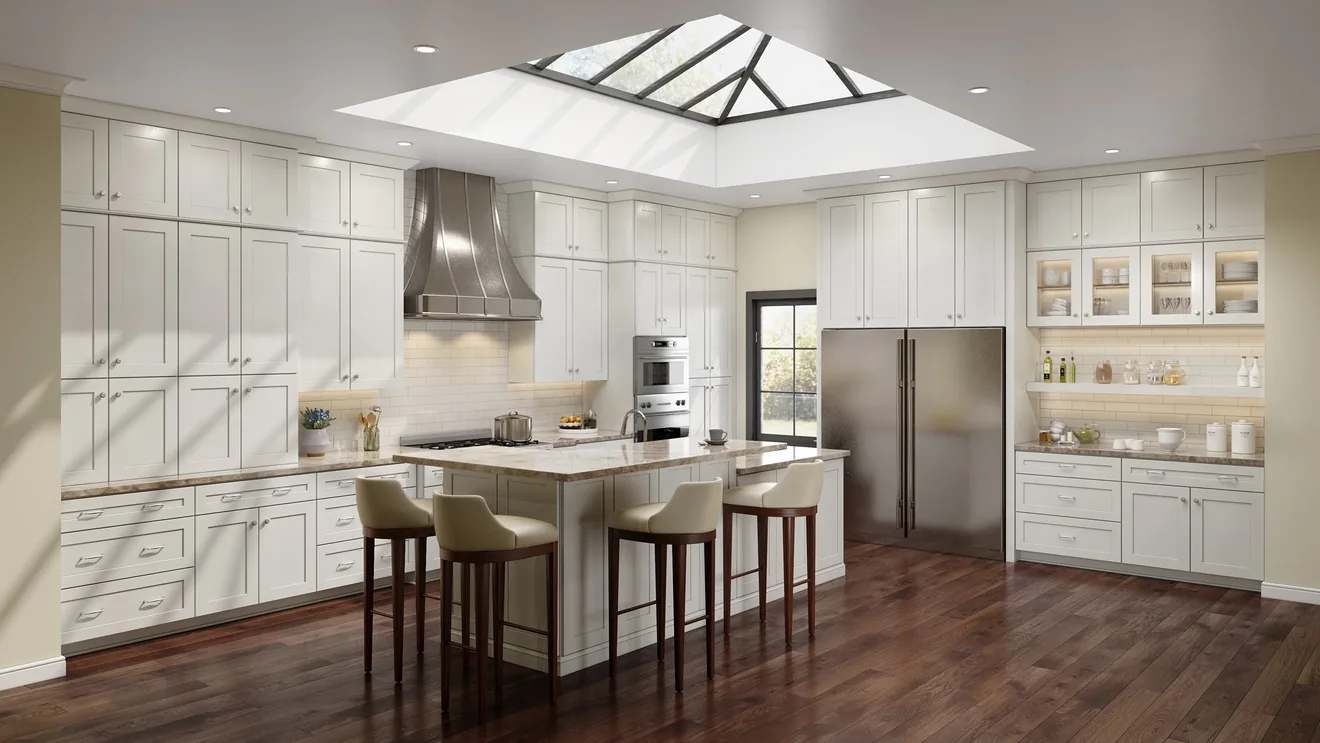 Jarlin Cream White Shaker kitchen reference photo 3