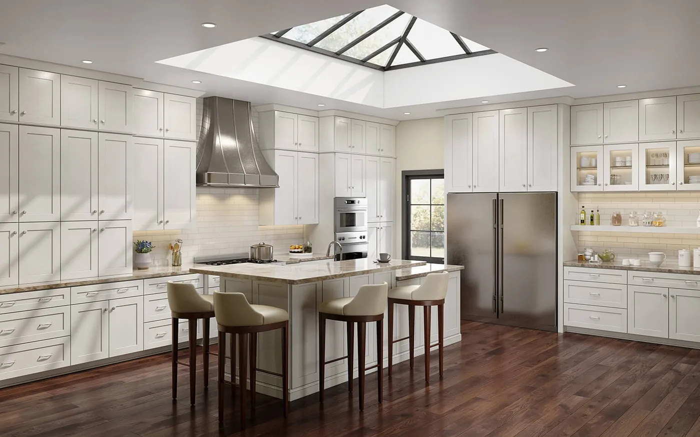 Jarlin Dove White Shaker kitchen reference photo 1