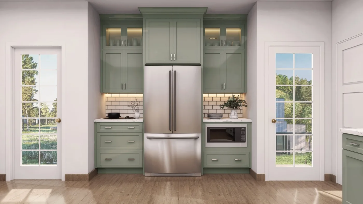 Jarlin Sage Green Shaker kitchen reference photo 2