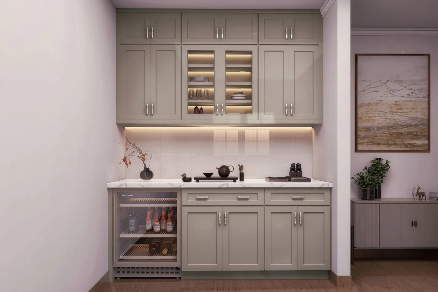Jarlin Sandy Mirage Shaker kitchen reference photo 2