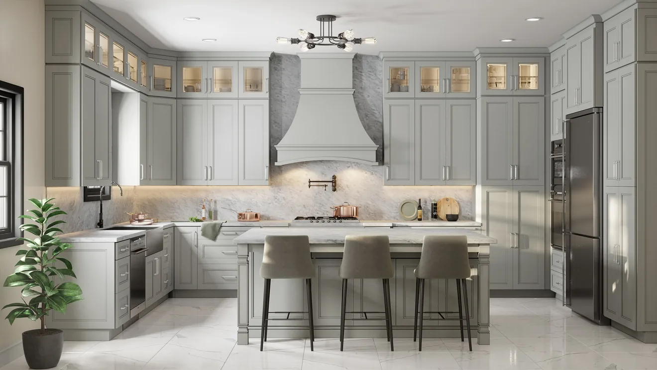 Jarlin Smoky Gray kitchen reference photo 5