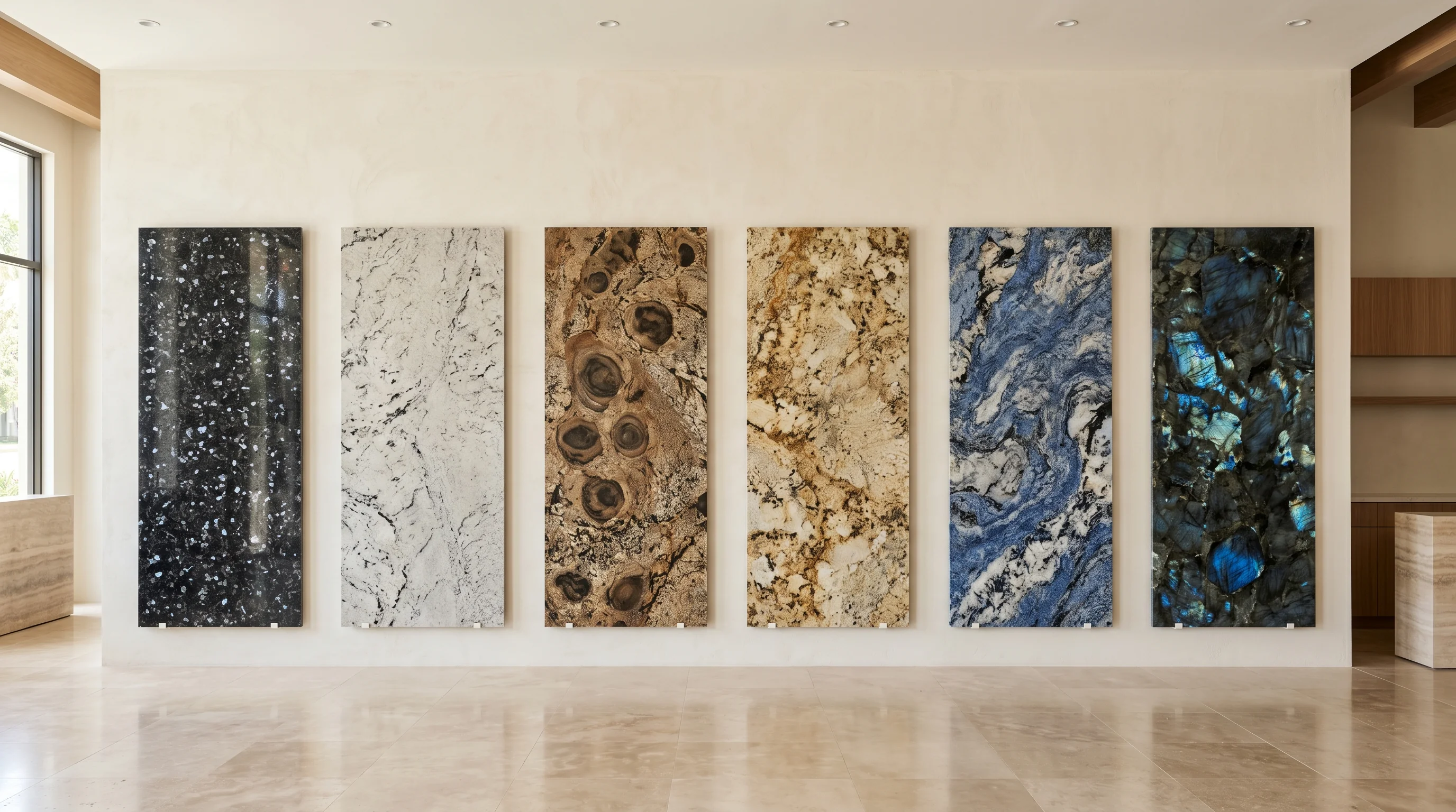 Granite slab showroom