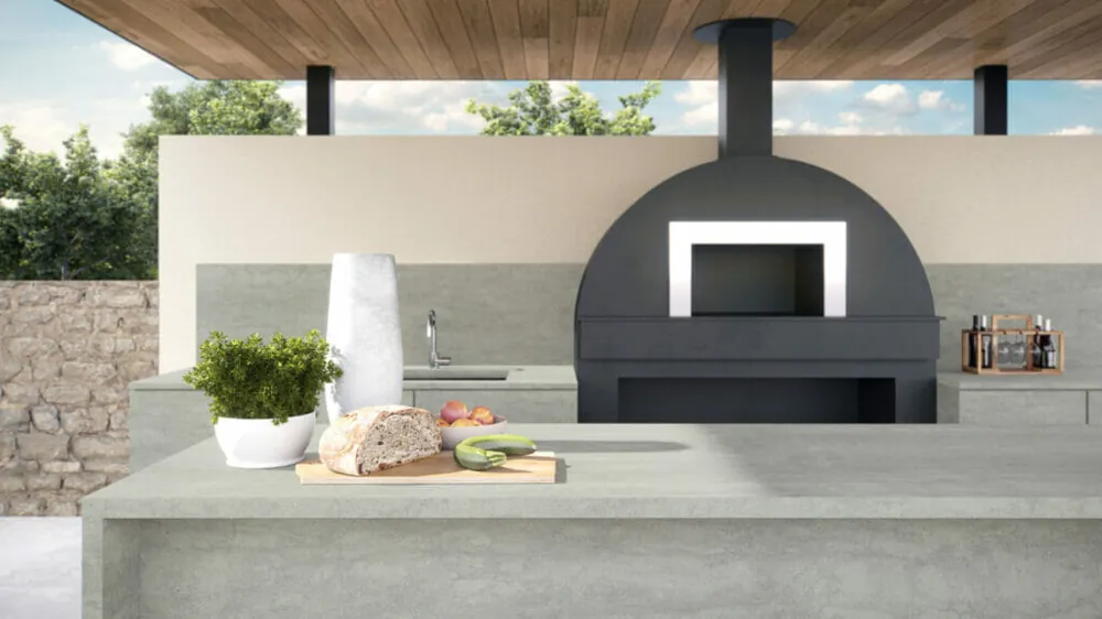 Aluminous Caesarstone quartz installed countertop
