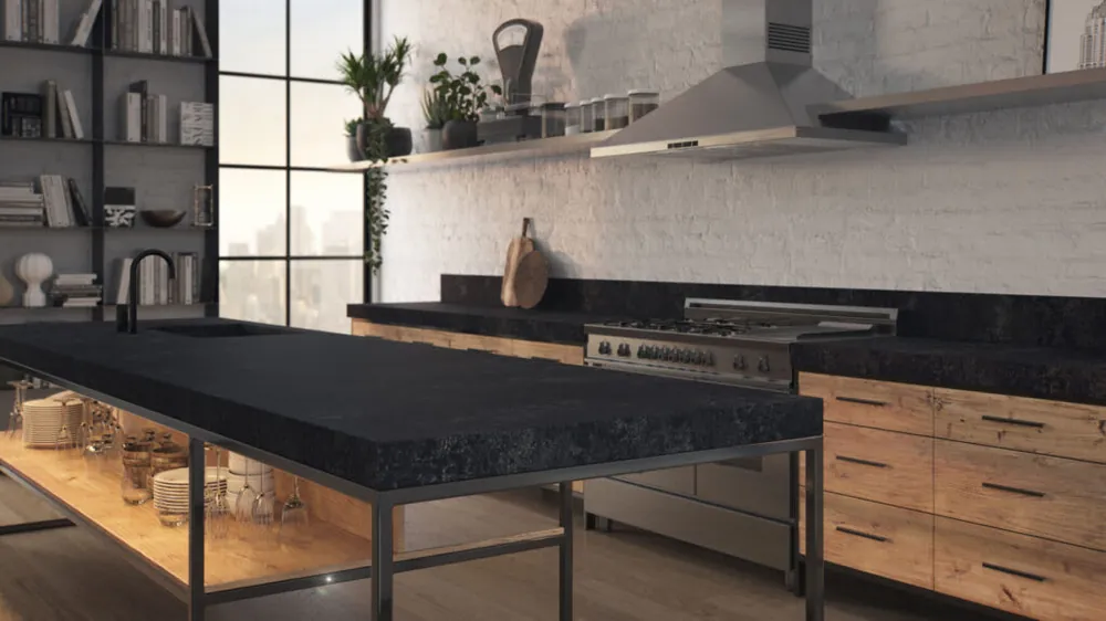 Darcrest Caesarstone quartz installed countertop