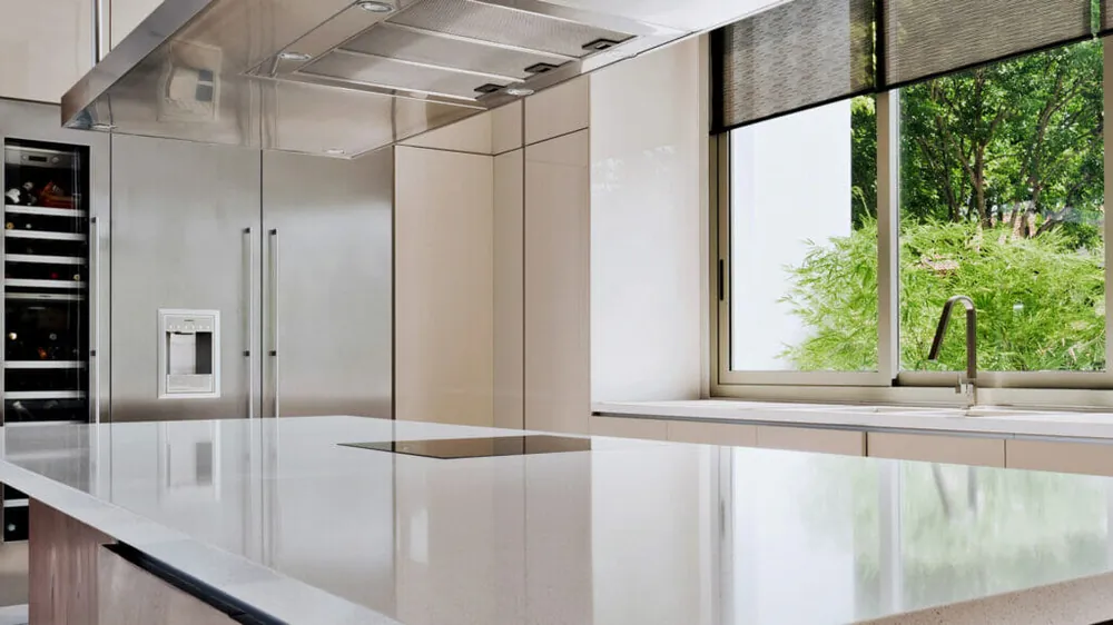 Frozen Terra Caesarstone quartz full slab