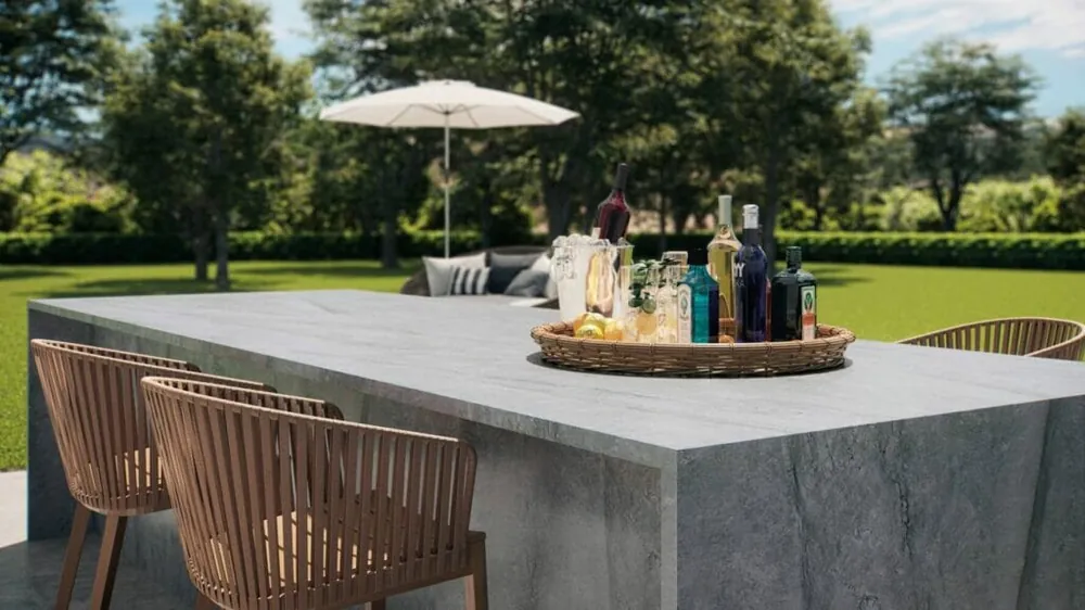 Monumental Caesarstone quartz installed countertop