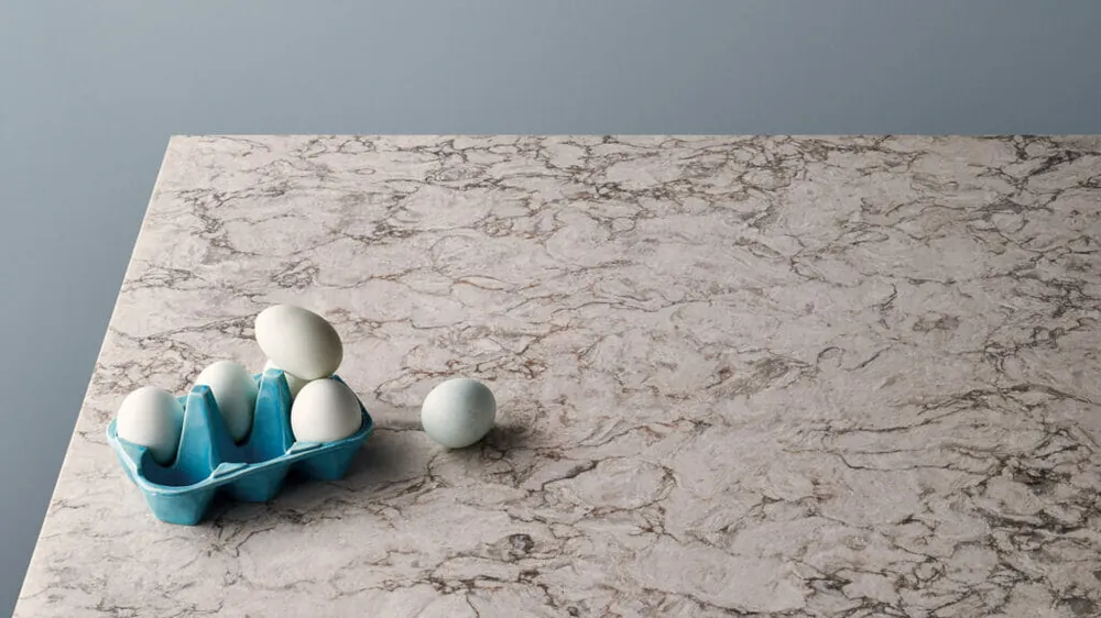 Moorland Fog Caesarstone quartz installed countertop