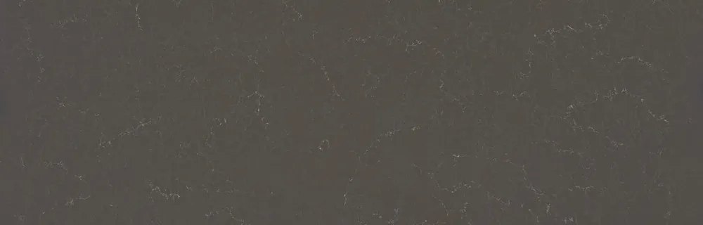 Piatra Grey Caesarstone quartz with brass hardware