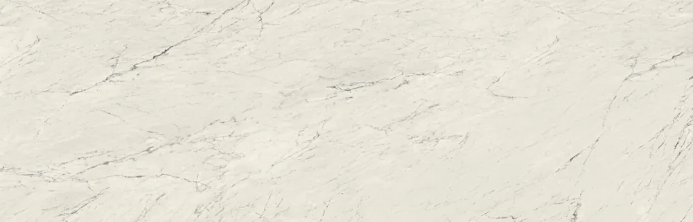 Snowdrift Caesarstone quartz with brass hardware