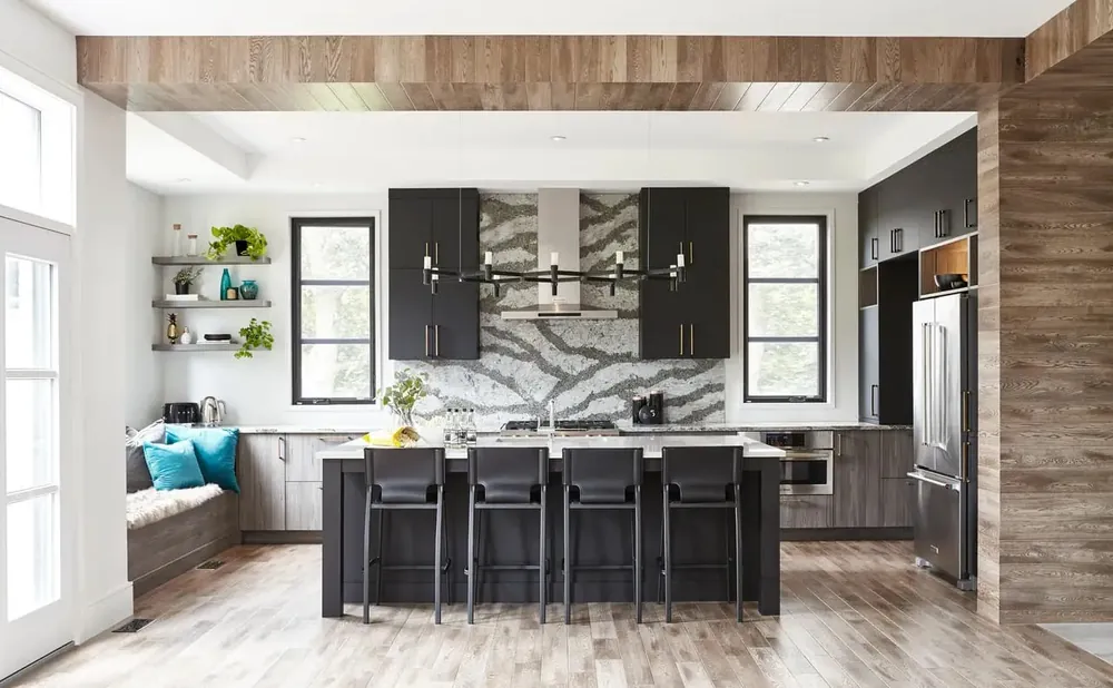 Charston Cambria quartz waterfall edge