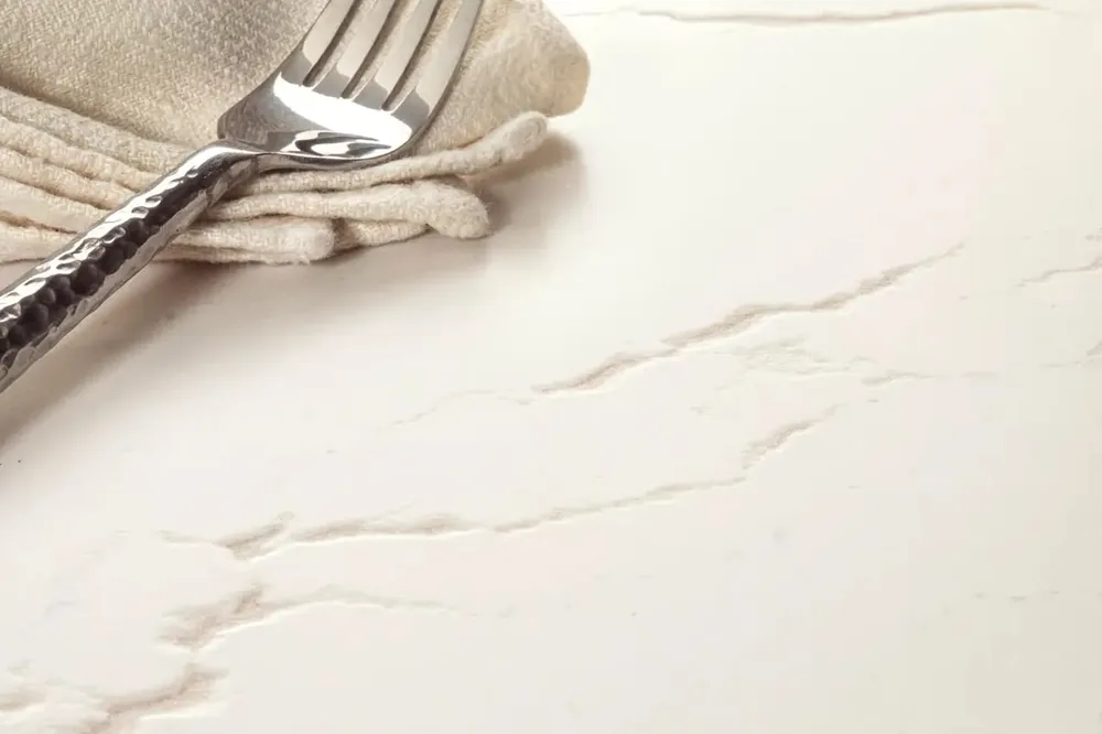 Inverness Frost Cambria quartz installed countertop
