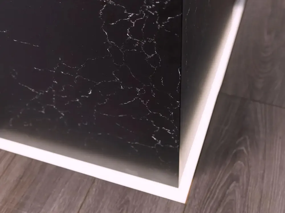 Mammoth Cave Cambria quartz installed countertop