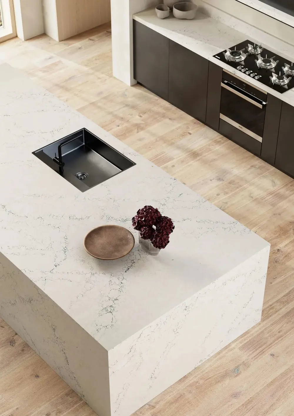 Travella Cambria quartz installed countertop