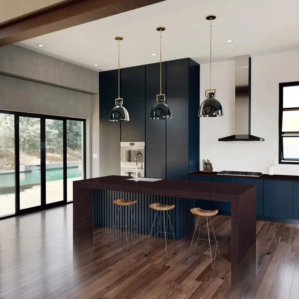 Wilshire Red kitchen