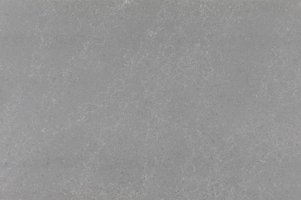 Armor Grey Daltile quartz / porcelain with brass hardware