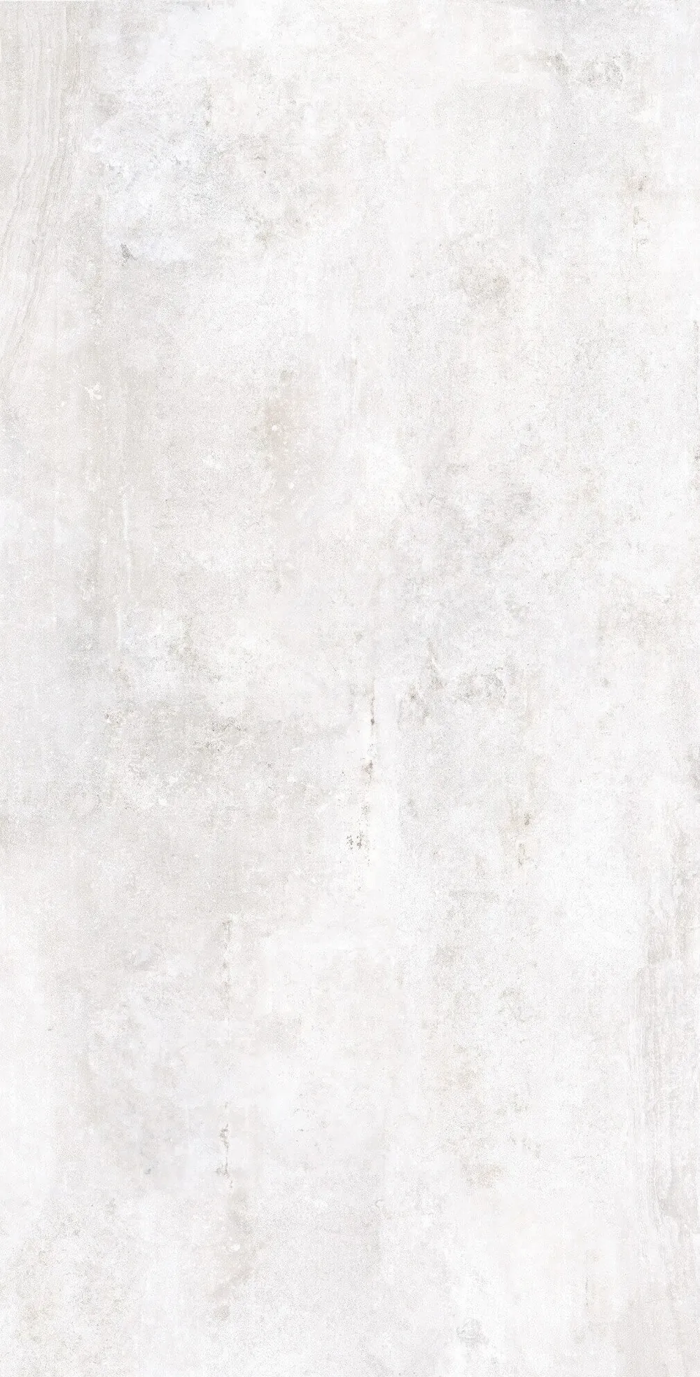 Blanc Daltile quartz / porcelain with brass hardware