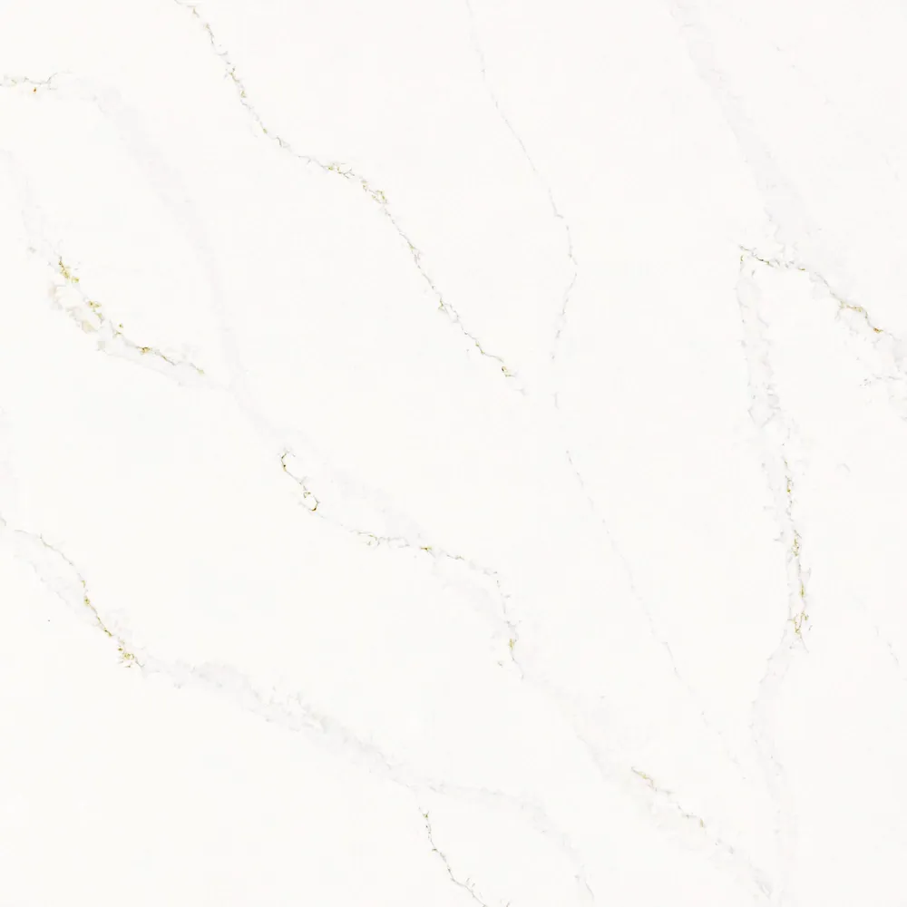 Calacatta Alabaster Daltile quartz / porcelain installed countertop