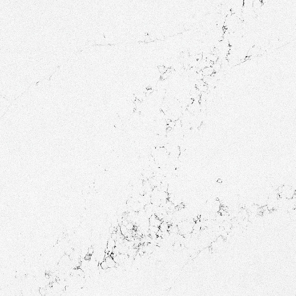Calacatta Odyssey Daltile quartz / porcelain with brass hardware