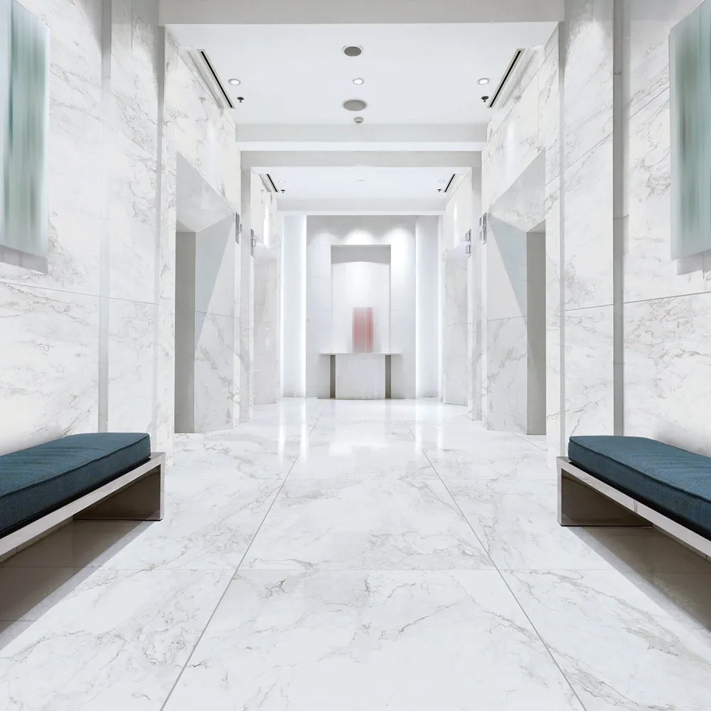 Calacatta Daltile quartz / porcelain full slab