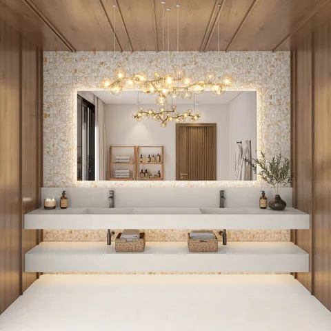 Daltile Elemis quartz / porcelain countertop slab