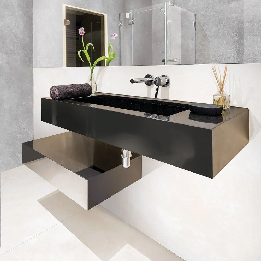 Marfil Daltile quartz / porcelain installed countertop