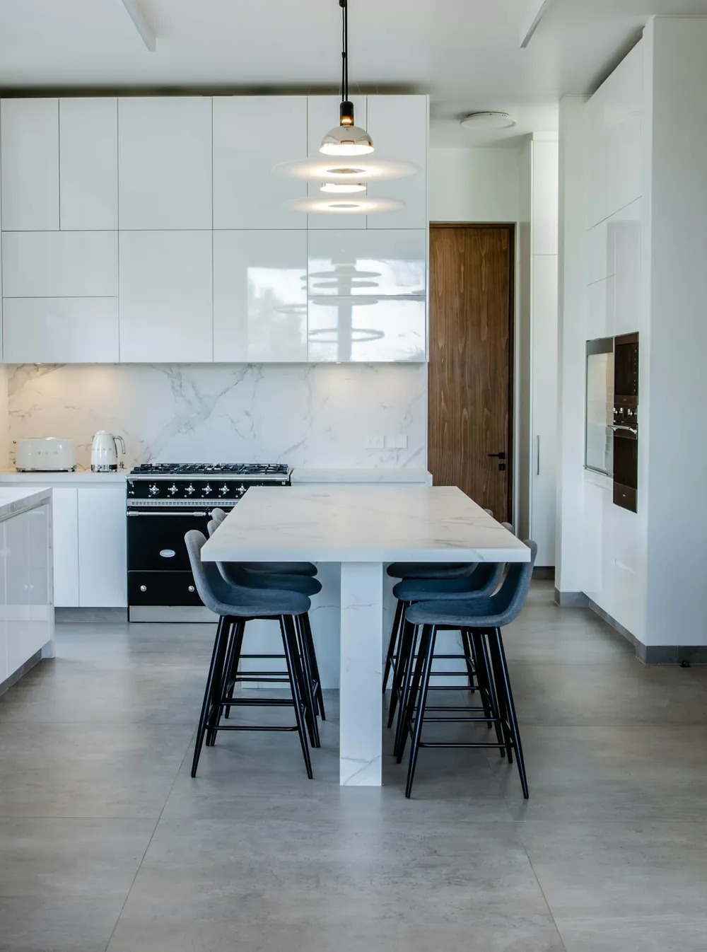 Aura Dekton sintered surface waterfall edge