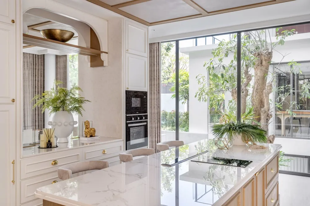 Natura Dekton sintered surface installed countertop