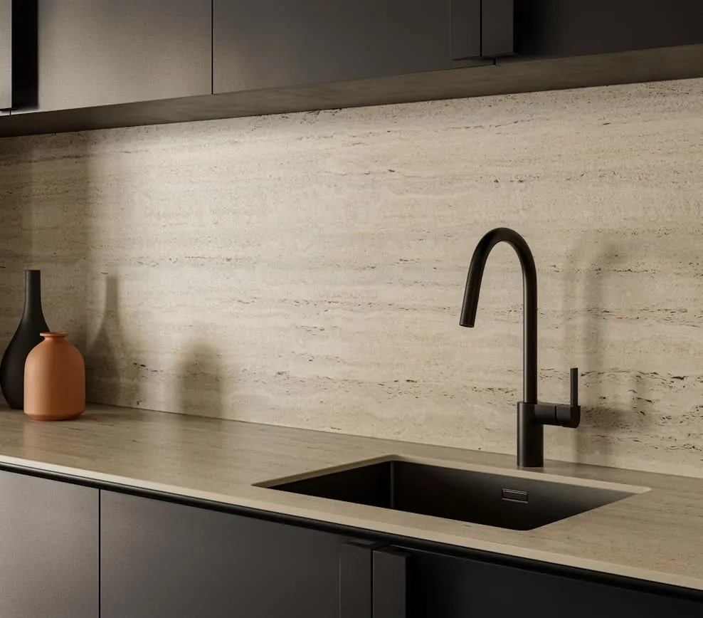 Nebu Dekton sintered surface installed countertop