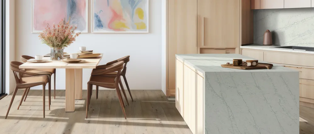Azurmatt MSI quartz installed countertop