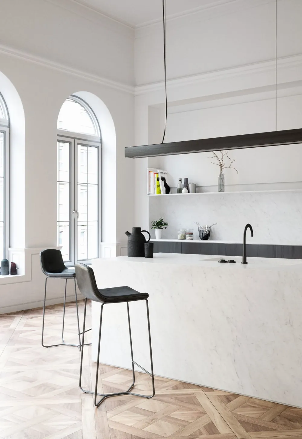 Blanco Carrara detail