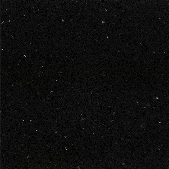 Pompeii Sparkle Black quartz countertop slab