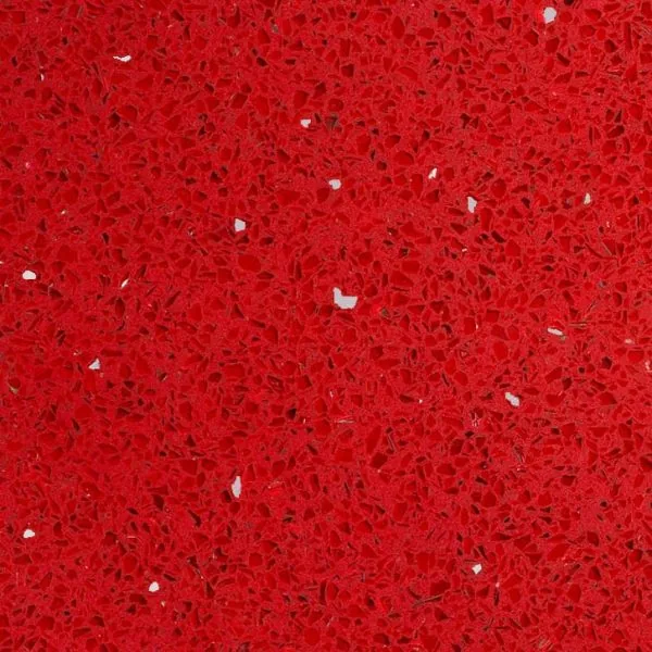 Pompeii Sparkle Red quartz countertop slab