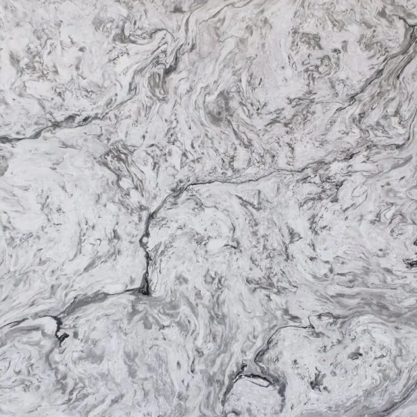 Pompeii White Fusion quartz countertop slab