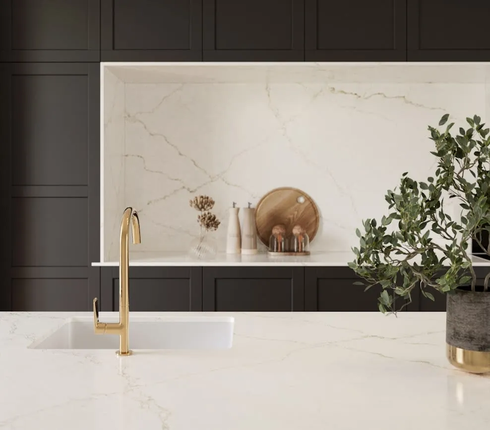 Blanc Elysee Silestone quartz full slab
