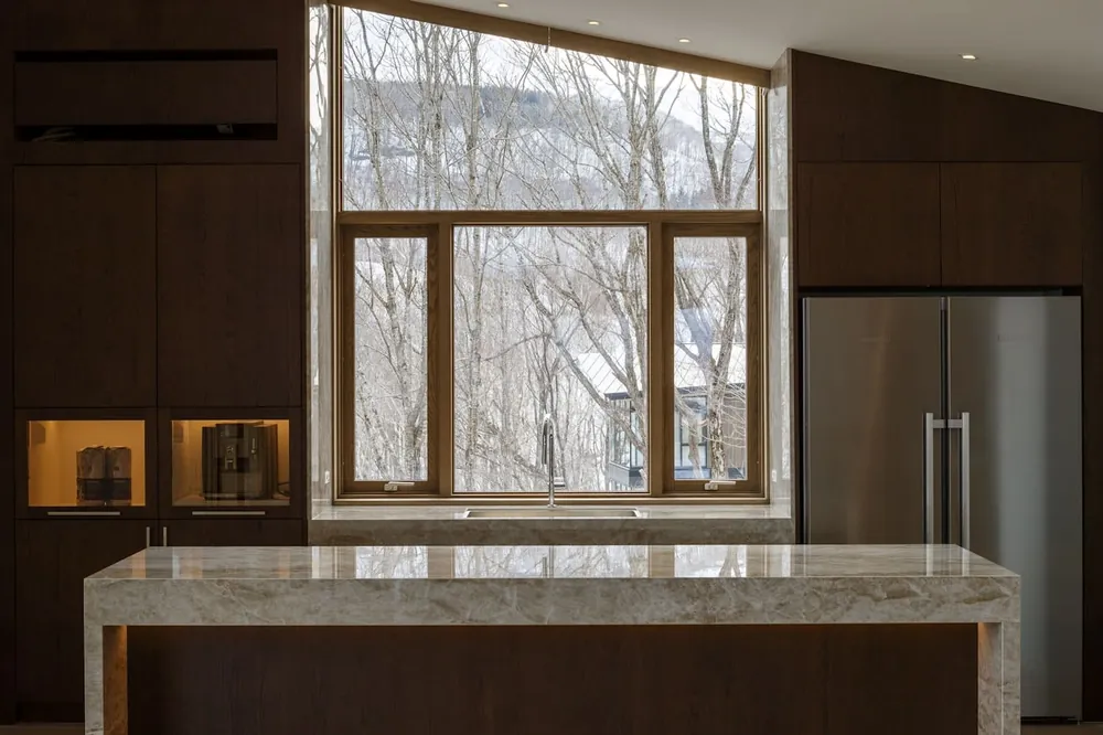 Coral Clay Color Silestone quartz installed countertop
