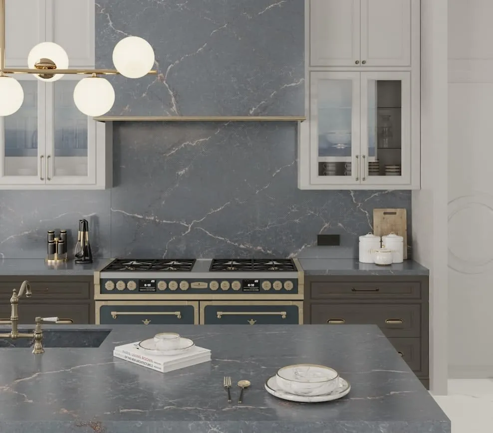 Parisien Bleu Silestone quartz full slab