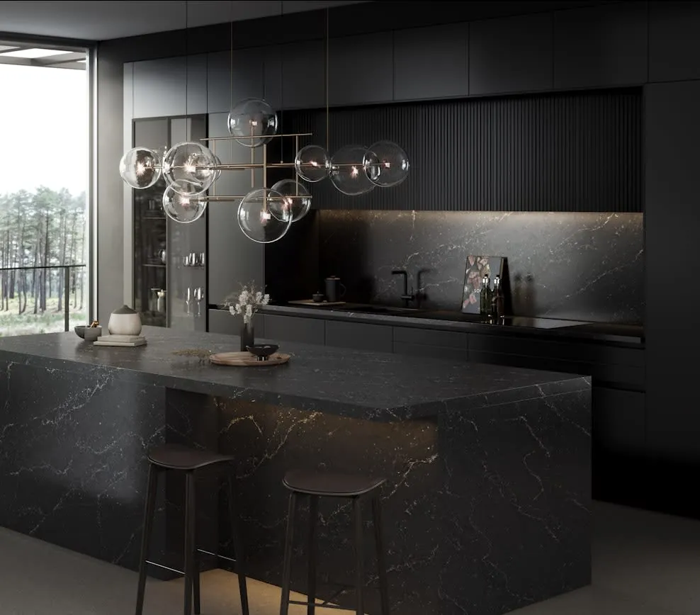 Romantic Ash Silestone quartz installed countertop