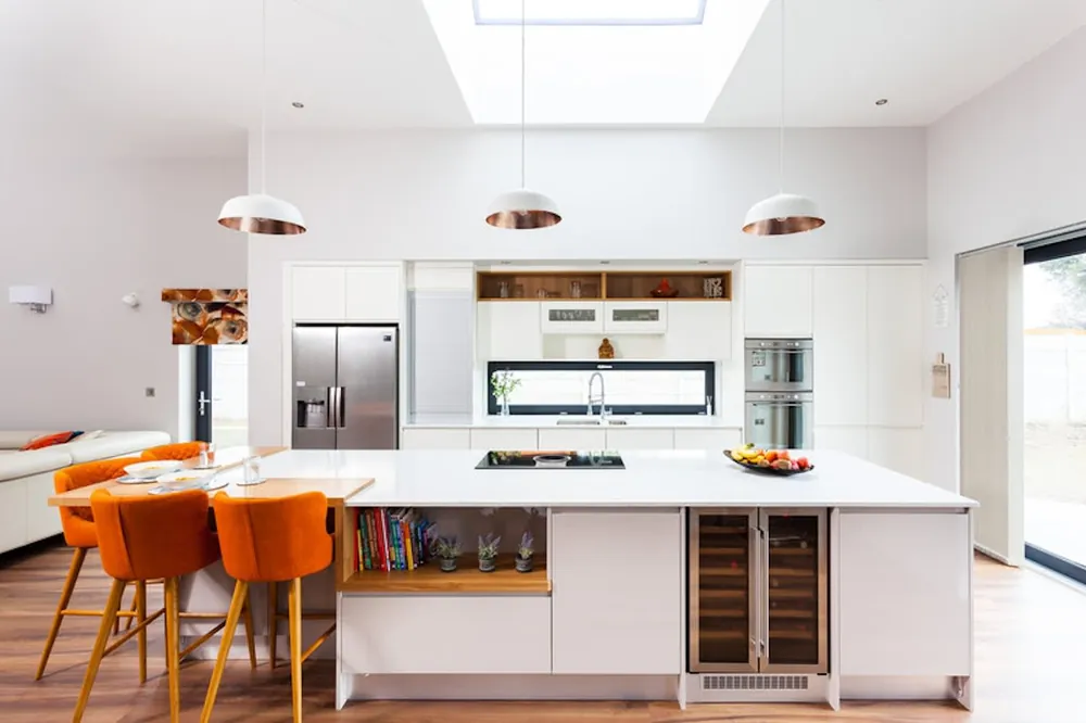Stellar Snow Silestone quartz installed countertop