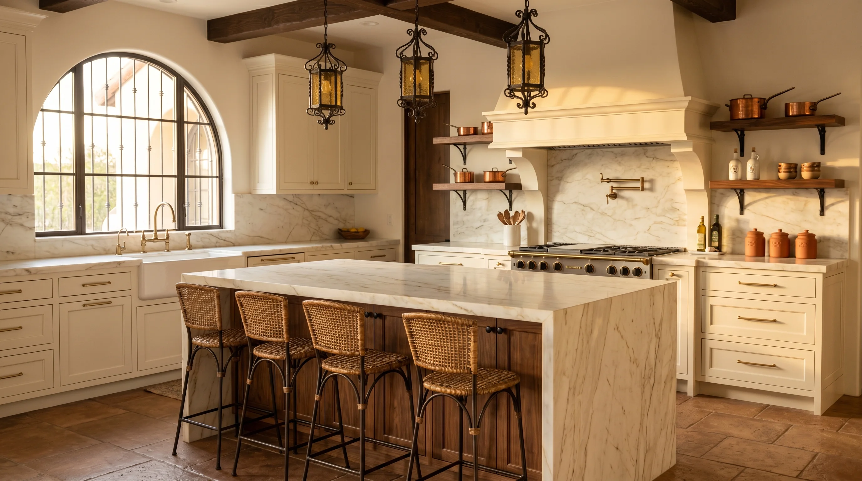 Riviera Beach kitchen with breakfast nook view and pantry-cabinetry wall