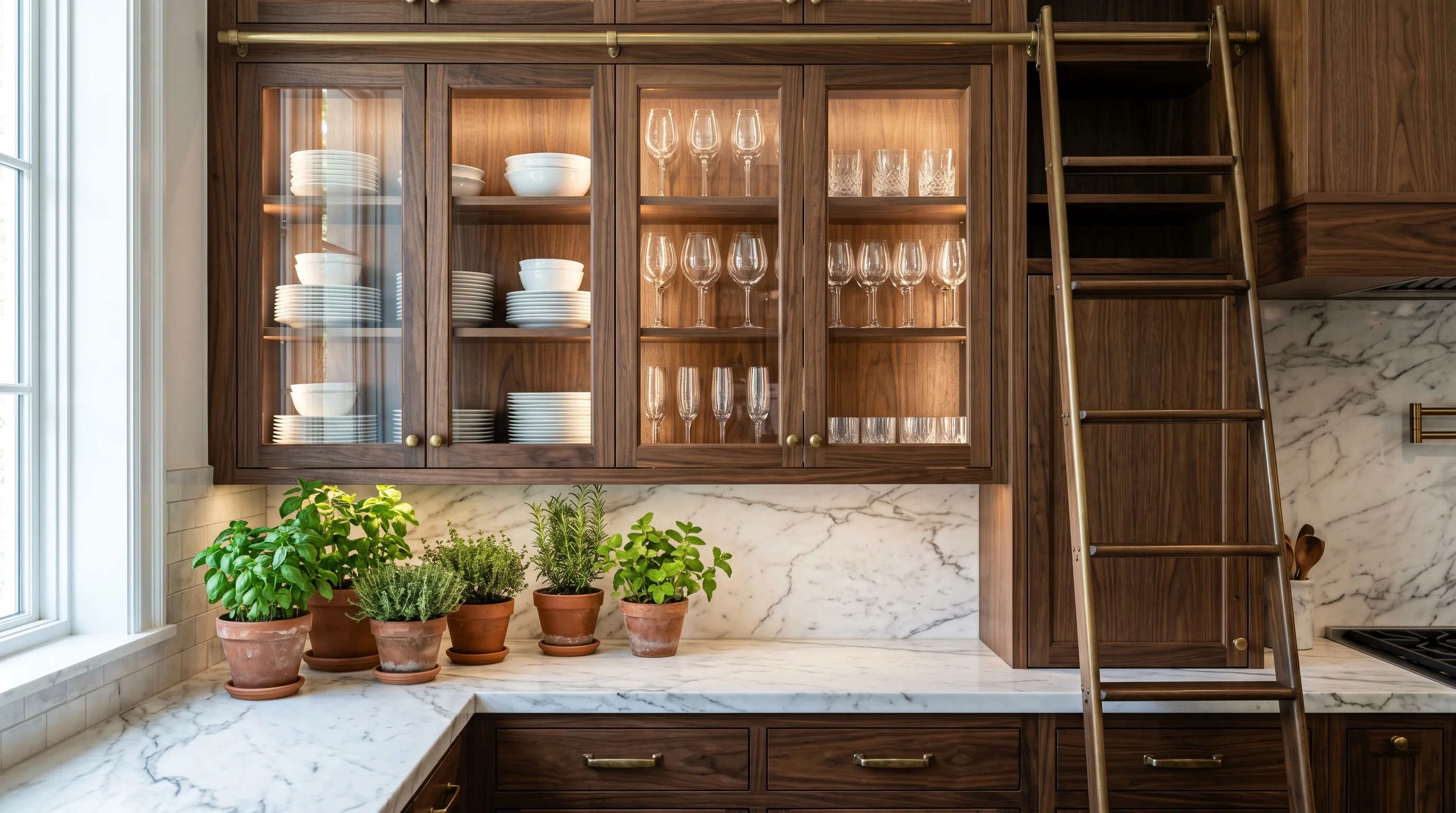 Luxury Euro Slab kitchen cabinets in a Boca Raton, Palm Beach County kitchen