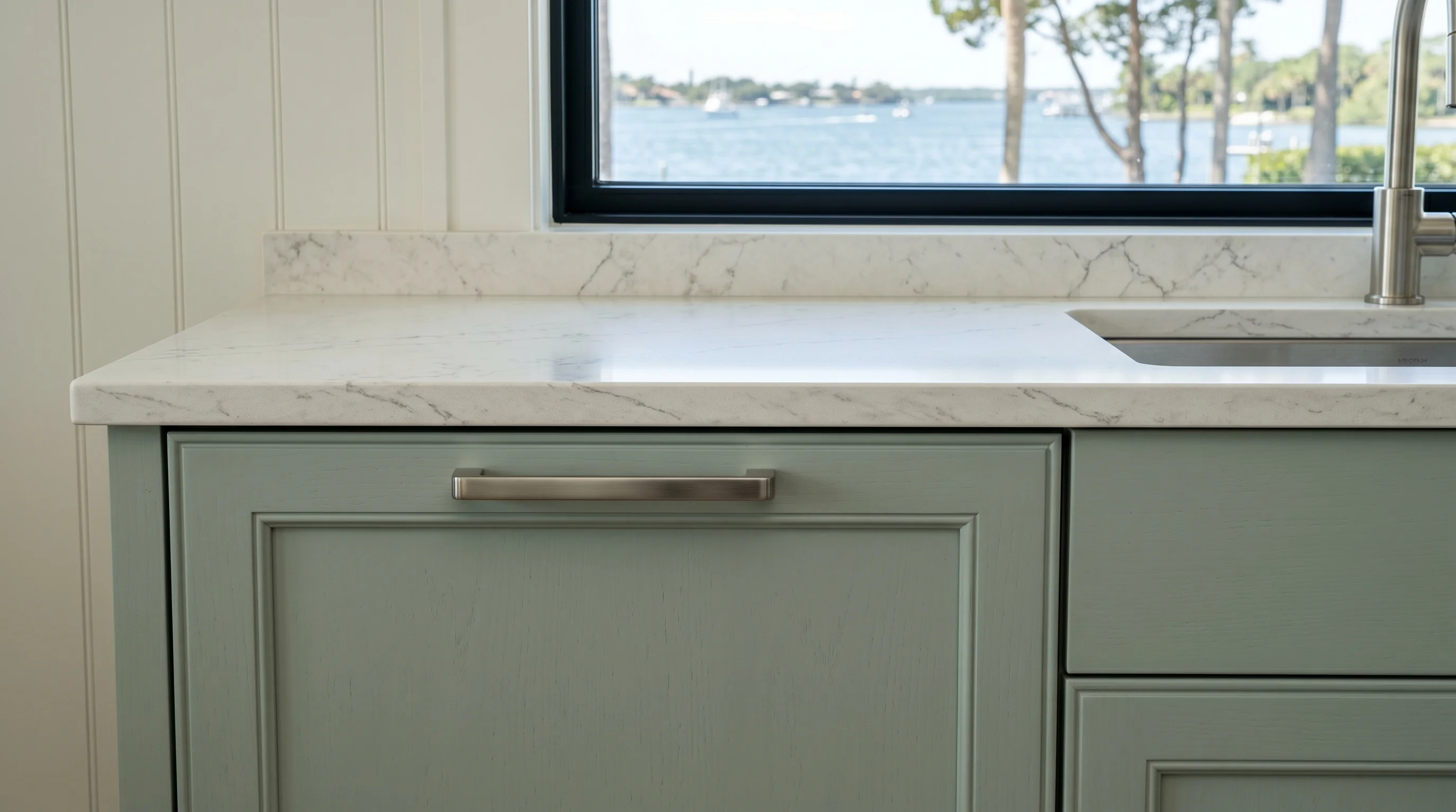 Natural Stone Kitchen, granite countertops in a Palm Beach County kitchen by South Florida Kitchen & Bath Design