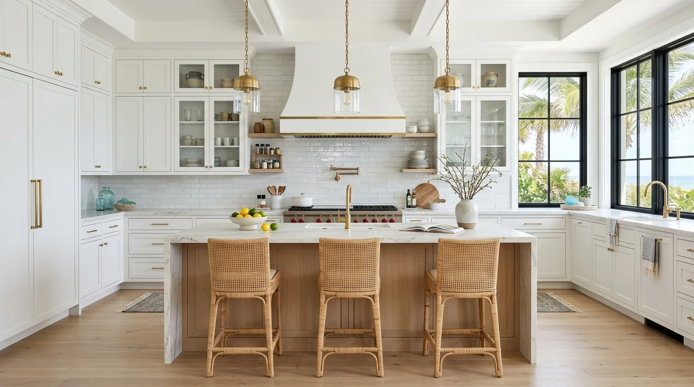 Juno Beach kitchen remodeling installation in progress with cabinetry and stone countertops
