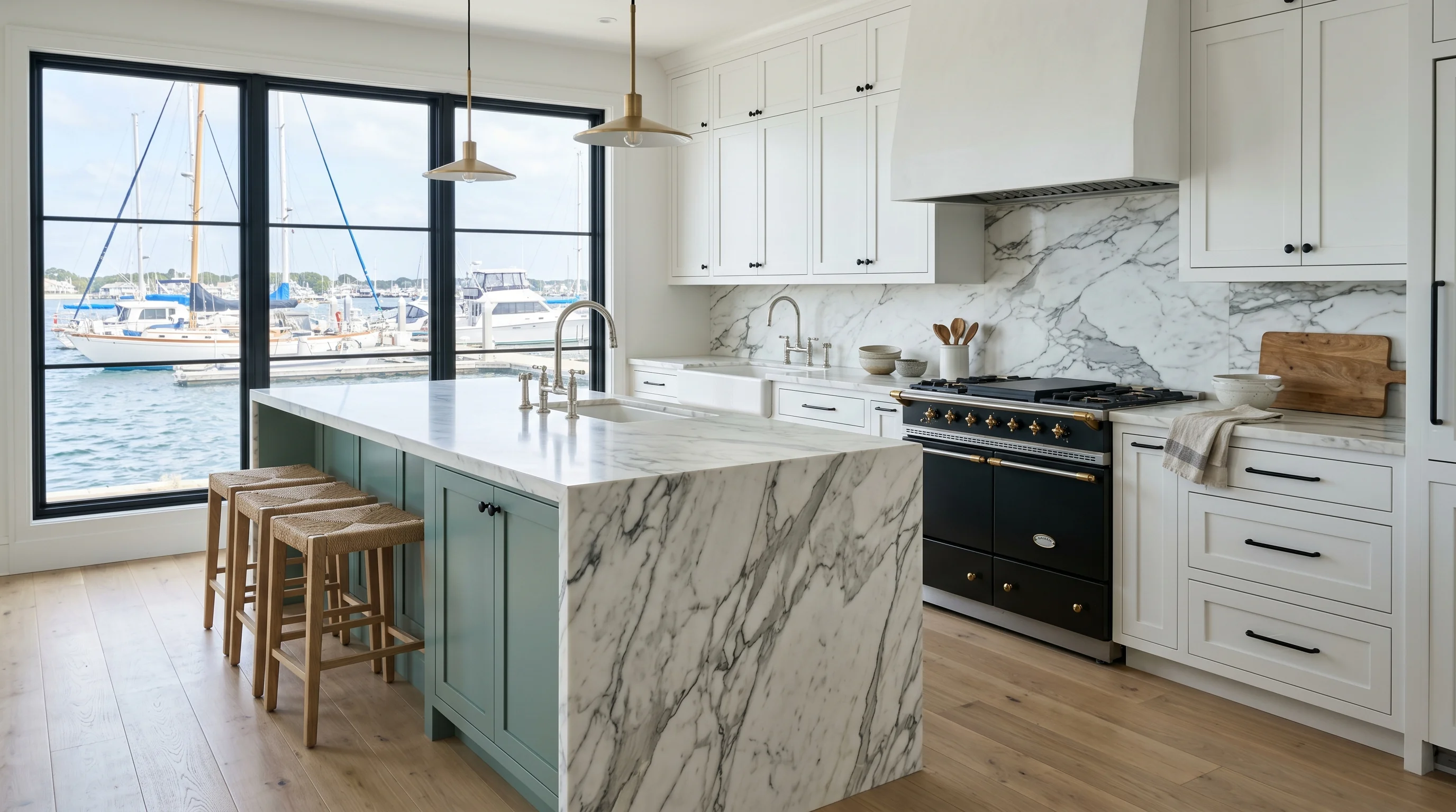 Jupiter kitchen with breakfast nook view and pantry-cabinetry wall