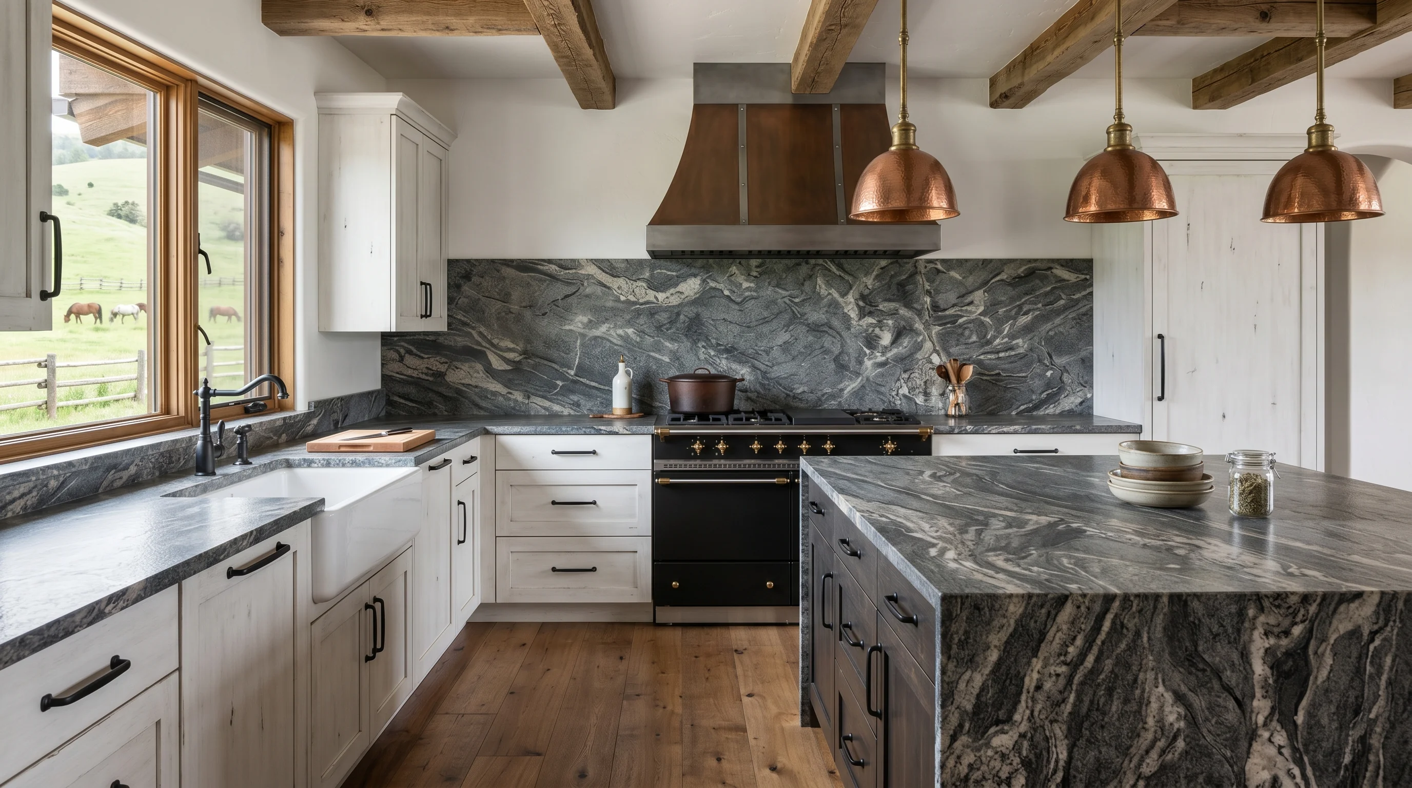 Loxahatchee Groves kitchen with breakfast nook view and pantry-cabinetry wall