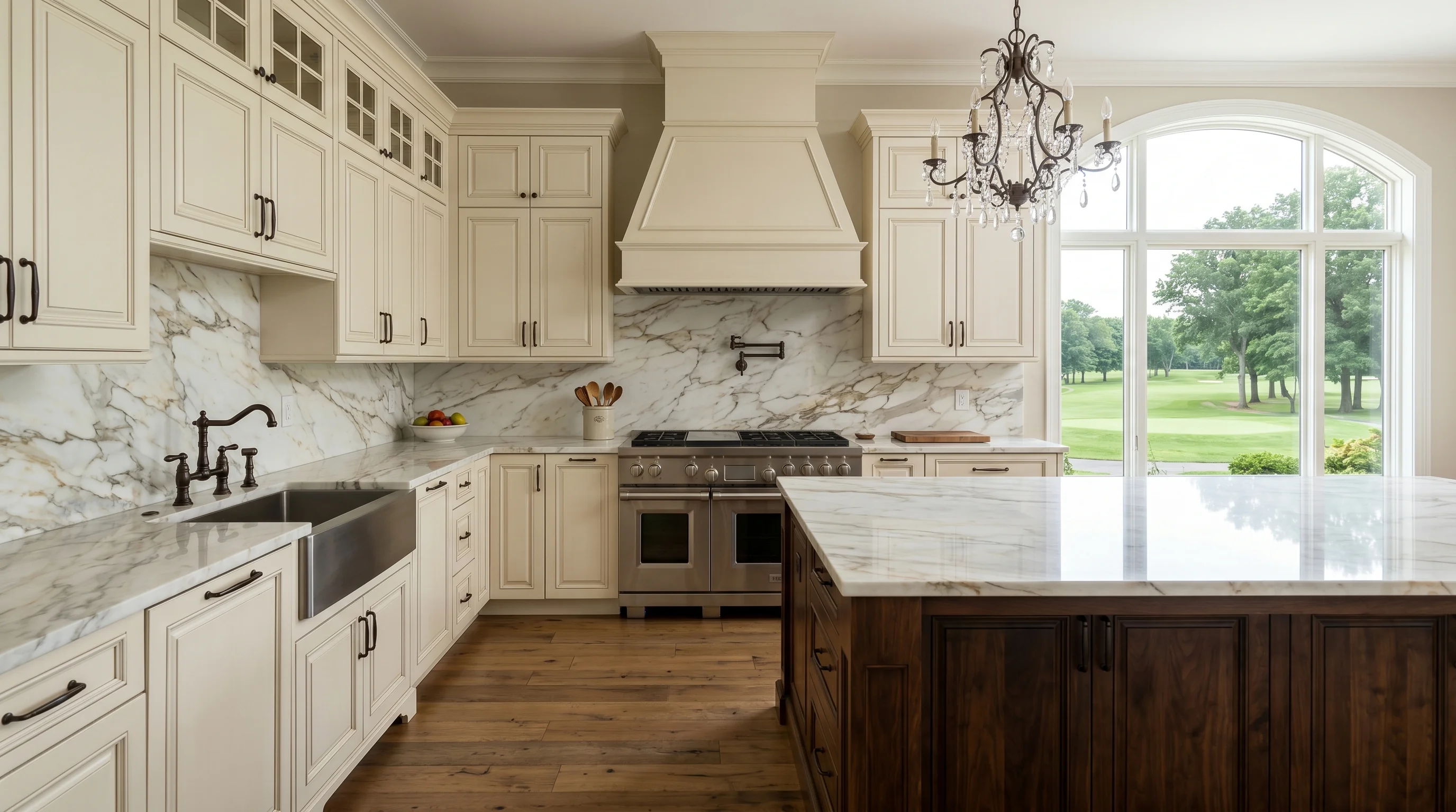 Two-tone Palm Beach Gardens kitchen showing scope of remodel investment